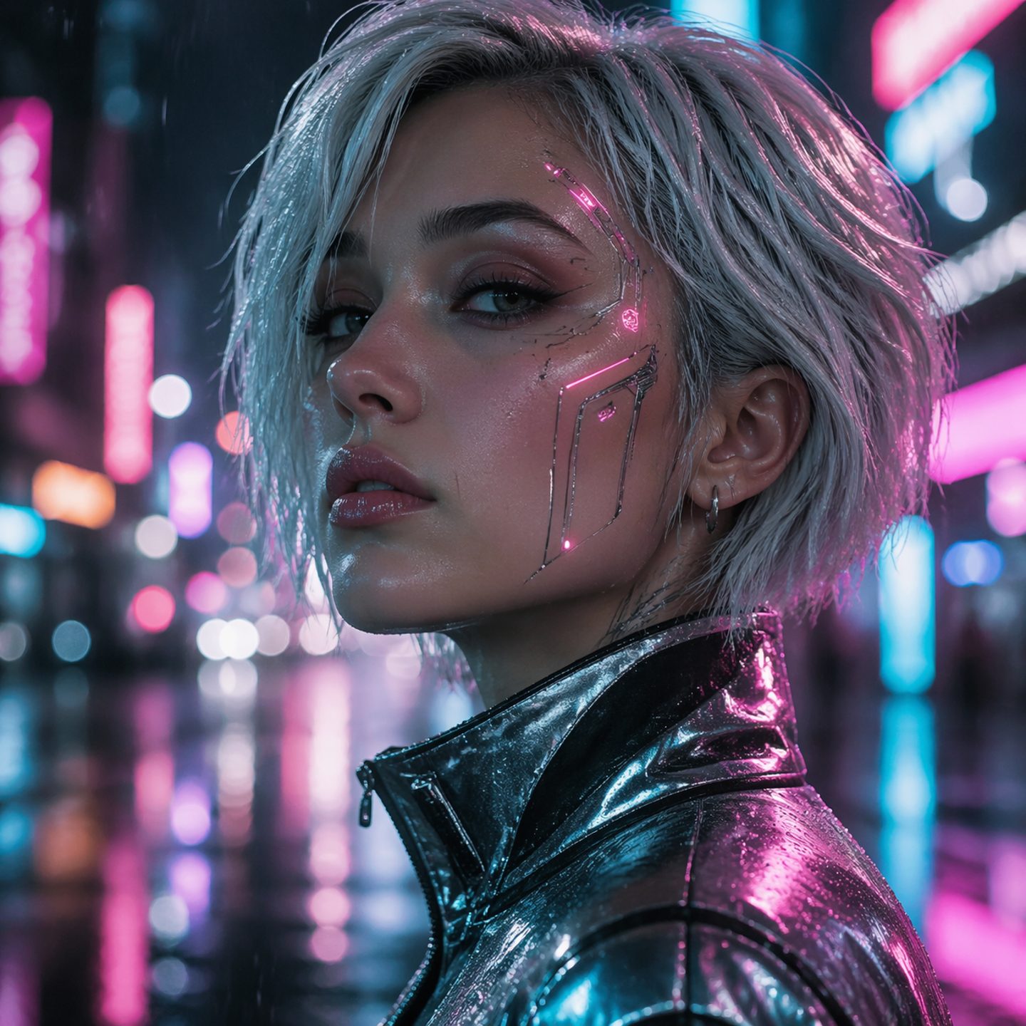 Cyberpunk Neon Portrait