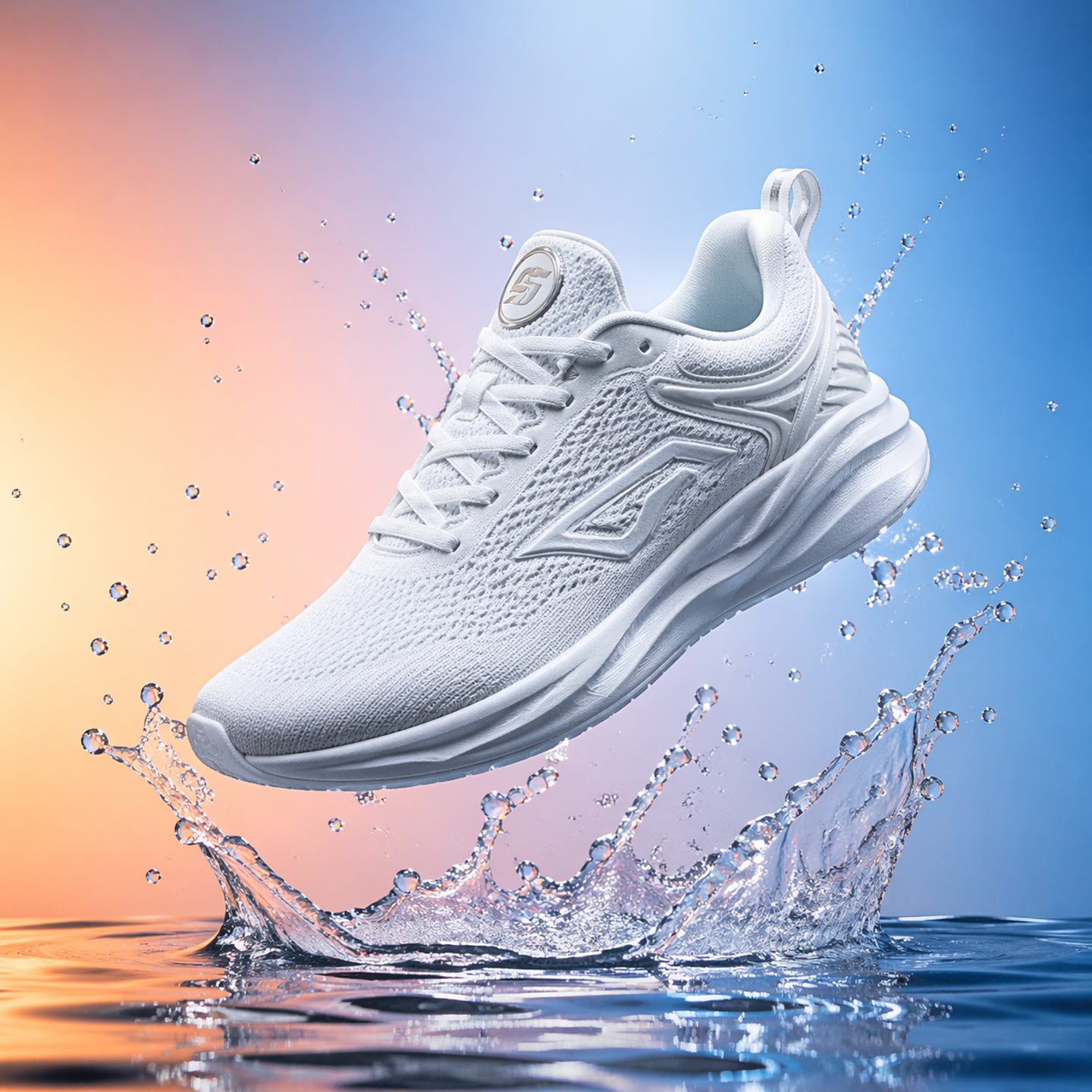 Product Shot — Sneaker on Water