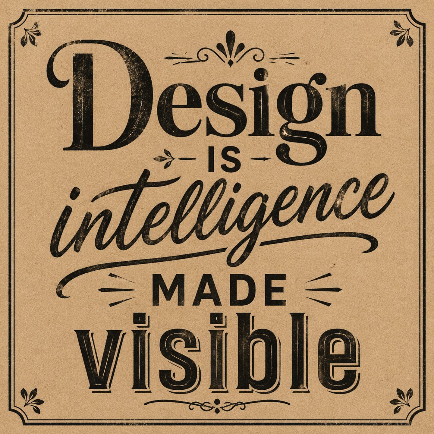 Hand-Lettered Quote Poster