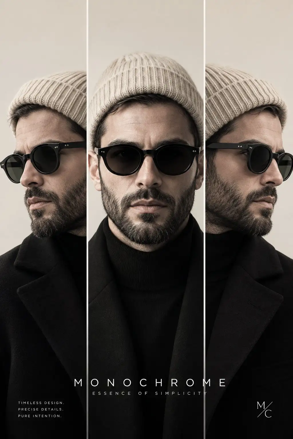 trend prompt: A high-fashion editorial portrait of the same young