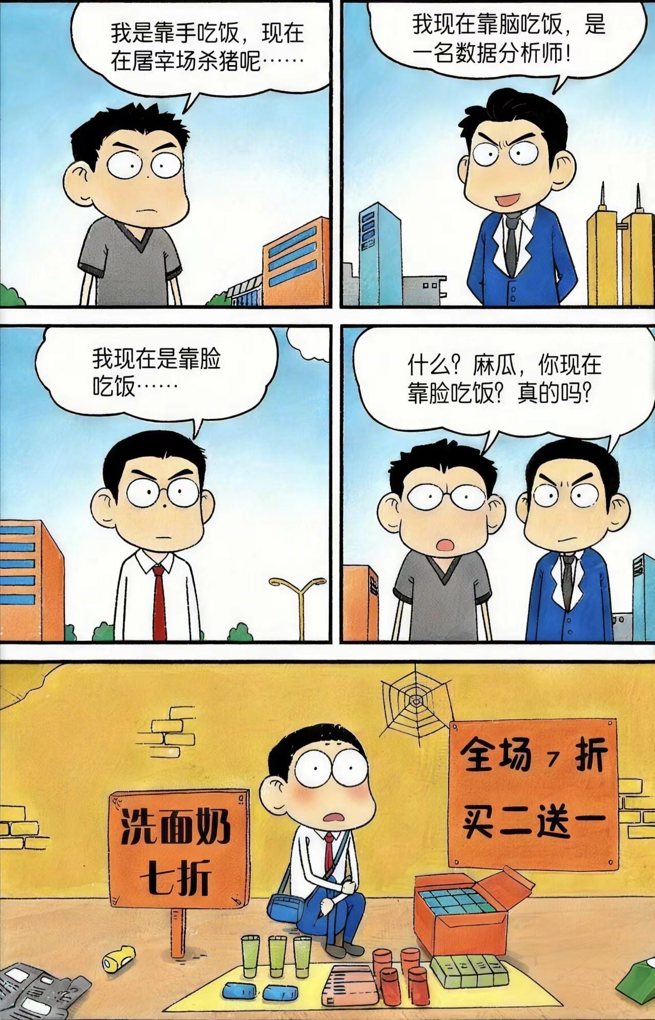 机智幽默卡通分镜头画面解读 reference img1